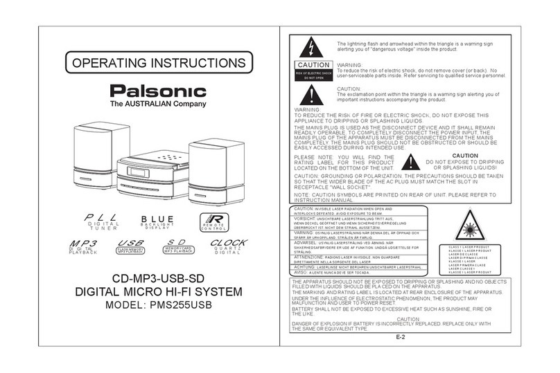 Palsonic PMS255USB User manual