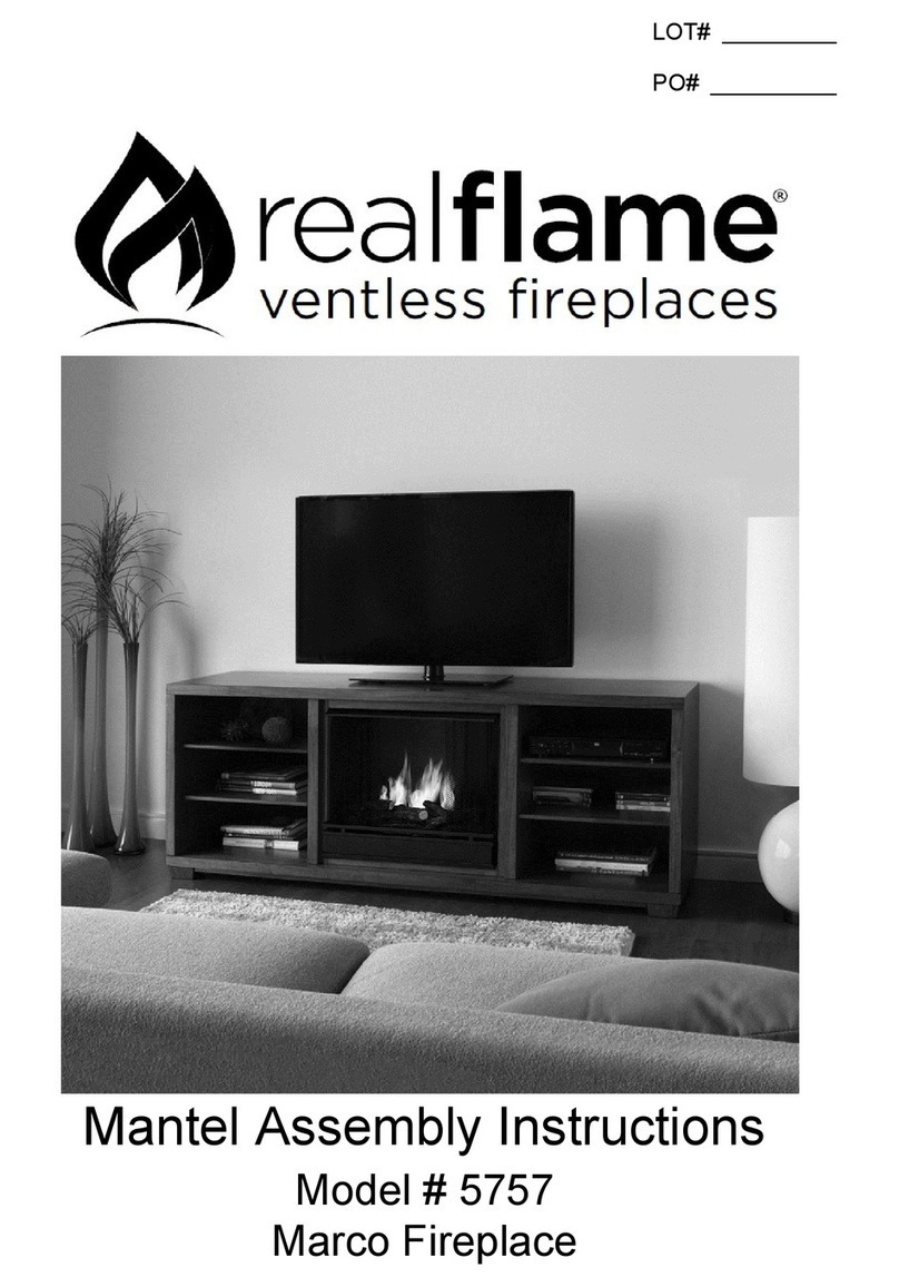 RealFlame 5757 User manual RealFlame 5757 User manual
