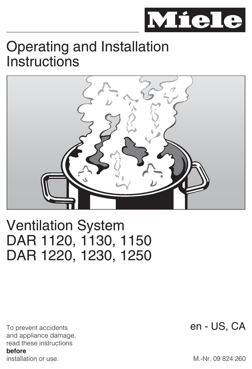 Miele DAR 1230 User manual Miele DAR 1230 User manual