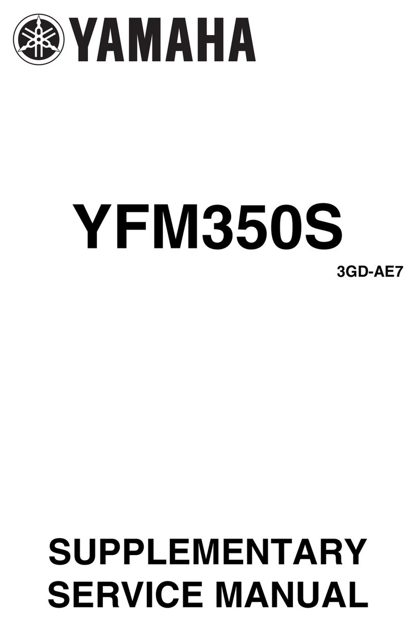 Yamaha Raptor YFM350S Service manual
