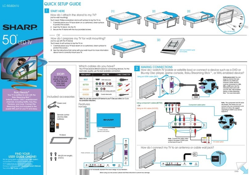 Sharp LC-50LB261U User manual