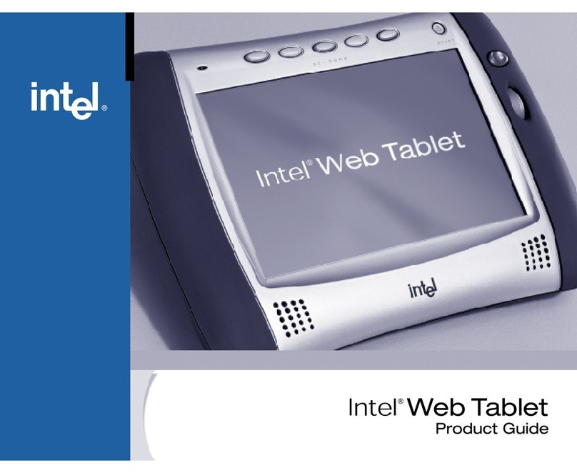 Intel Web Tablet User manual