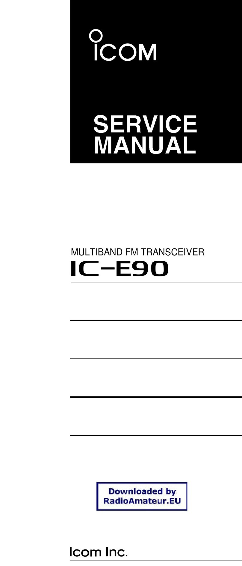 Icom IC-E90 User manual