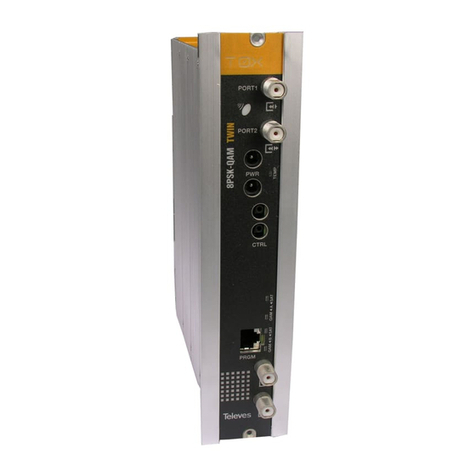 Televes HDTV TRANSMODULATOR - Dual 8PSK to QAM User manual