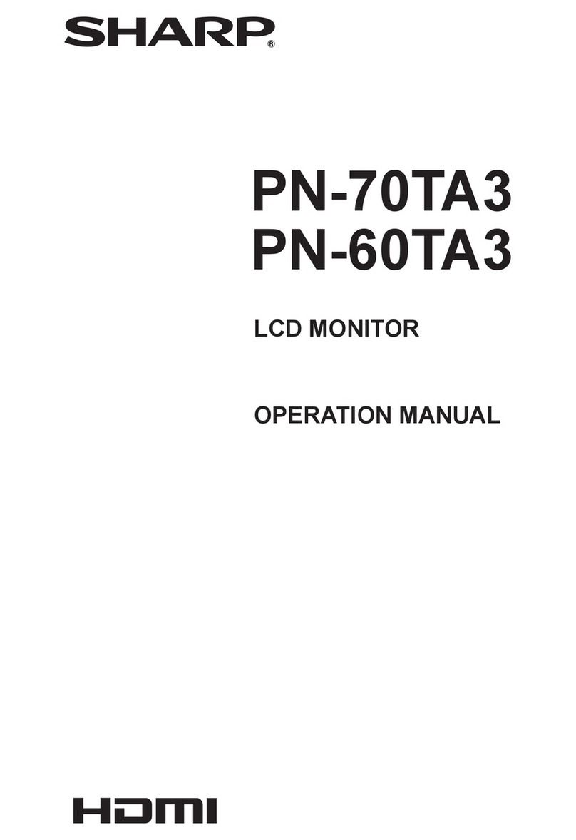 Sharp PN-70TA3 User manual Sharp PN-70TA3 User manual