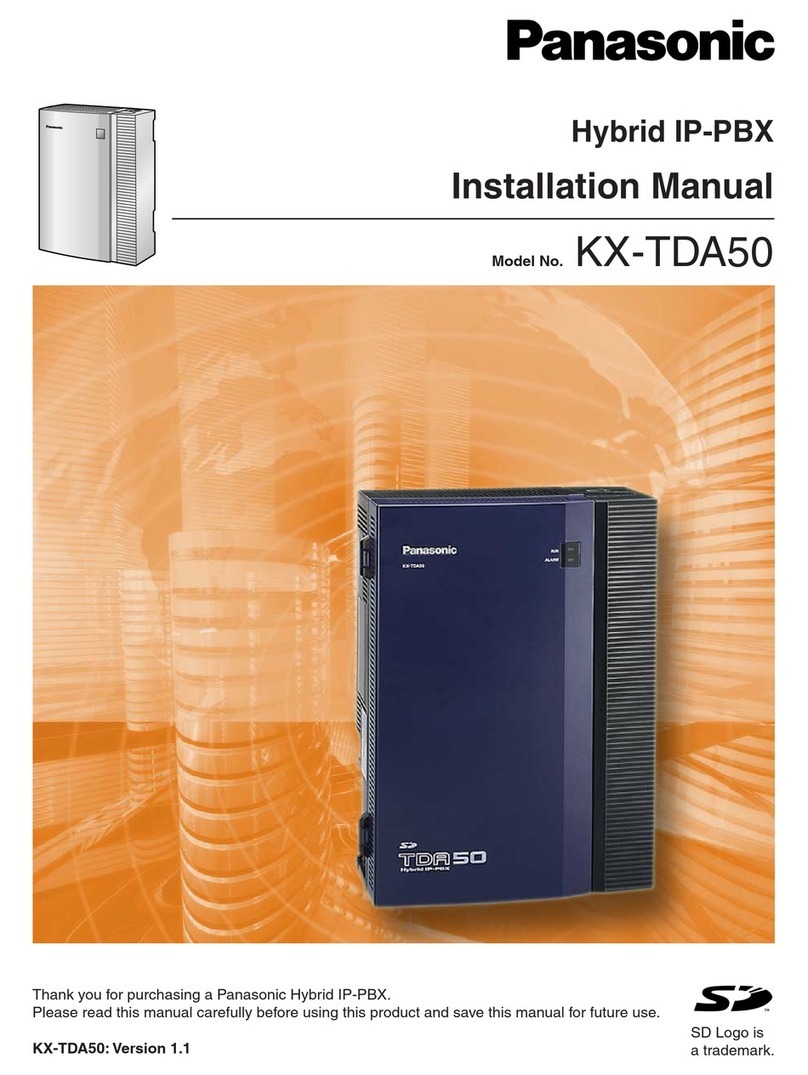 Panasonic KX-TDA50 User manual