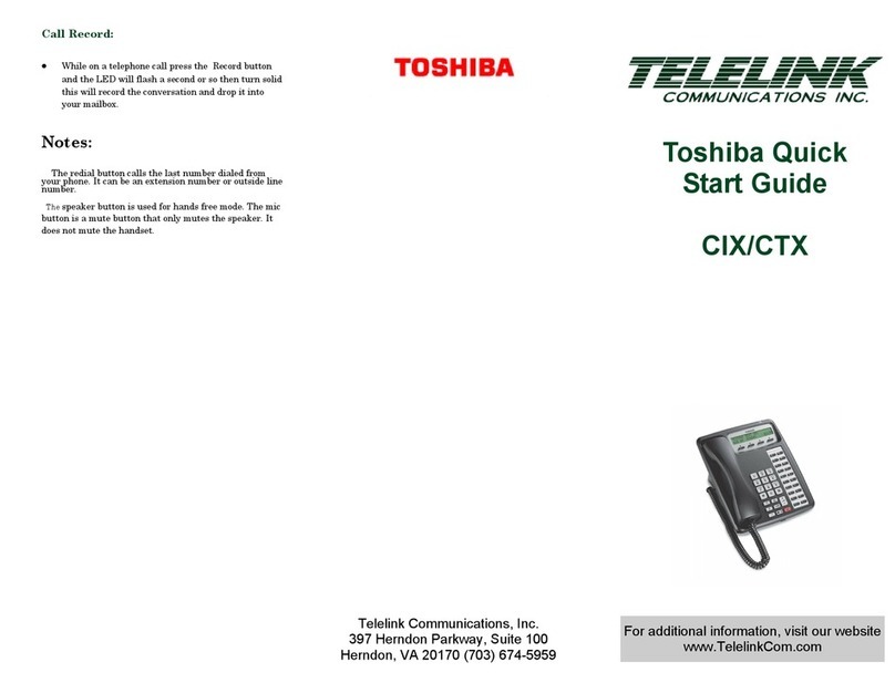 Toshiba CIX User manual
