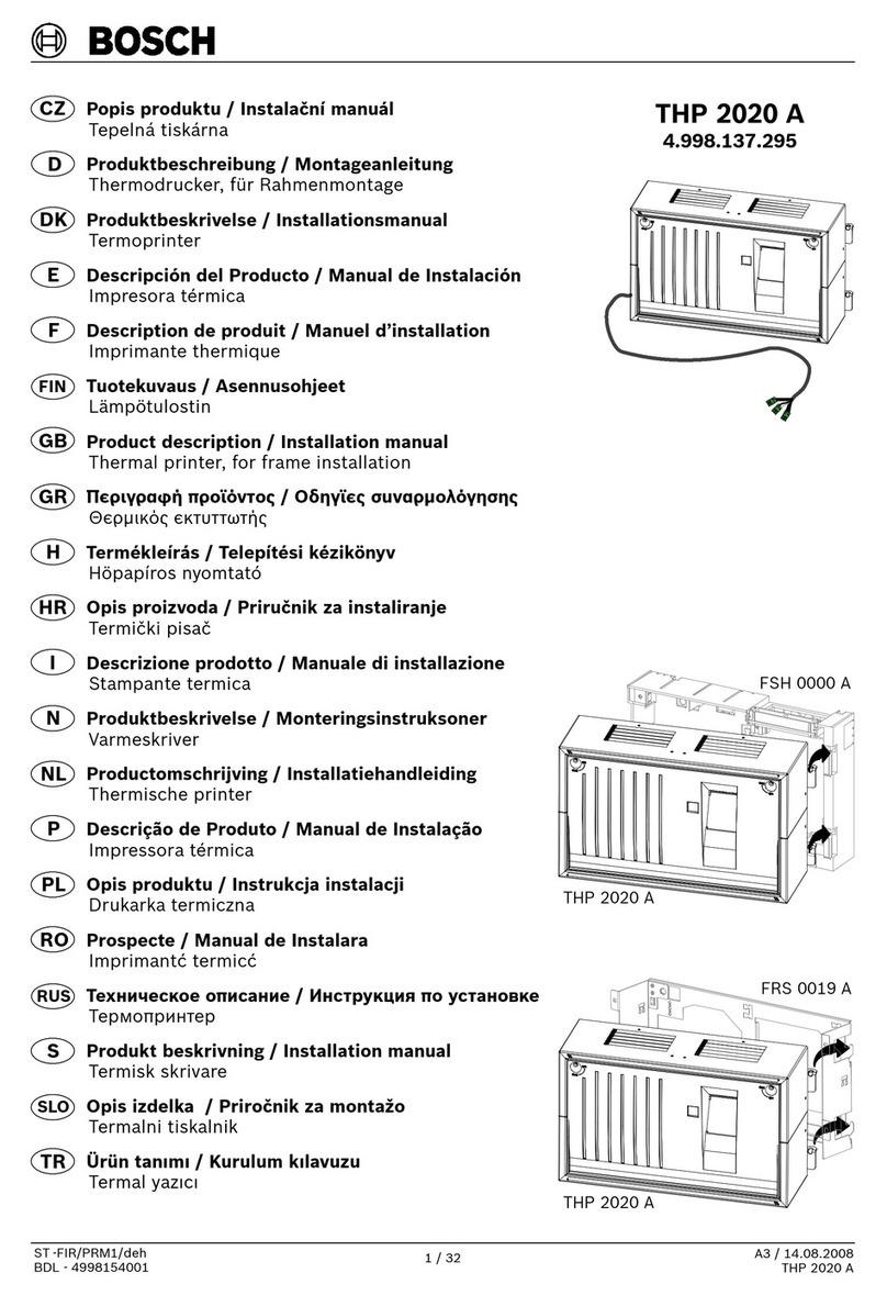 Bosch THP 2020 A User manual