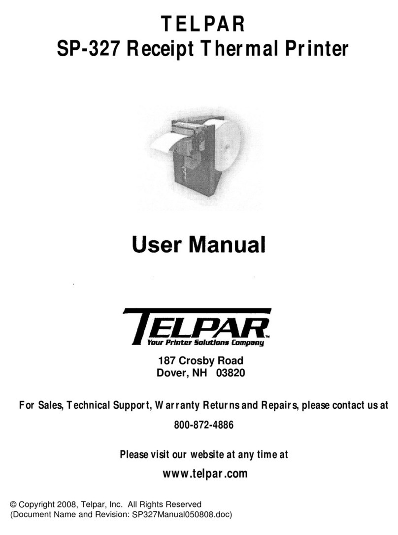Telpar SP-327 User manual Telpar SP-327 User manual