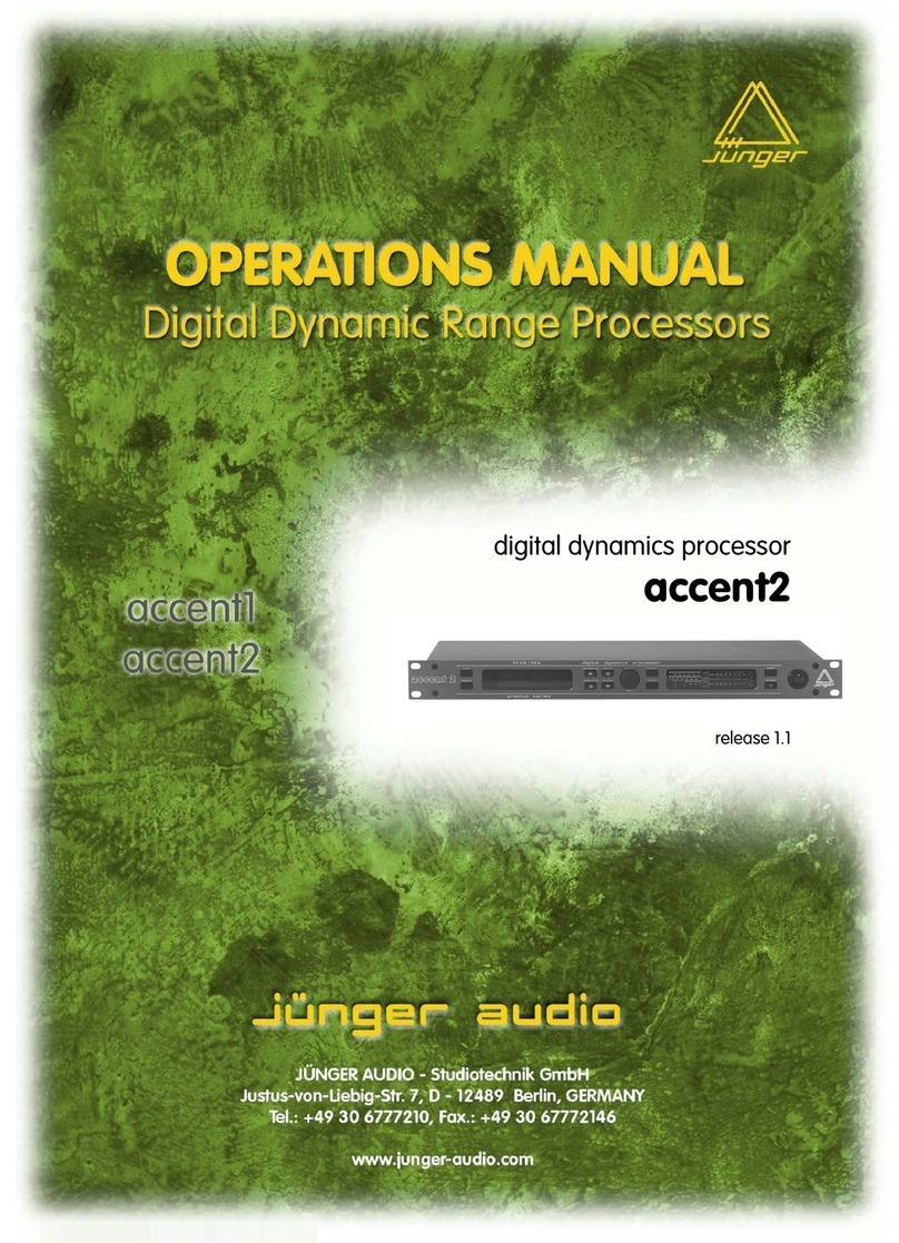 junger Accent1 User manual