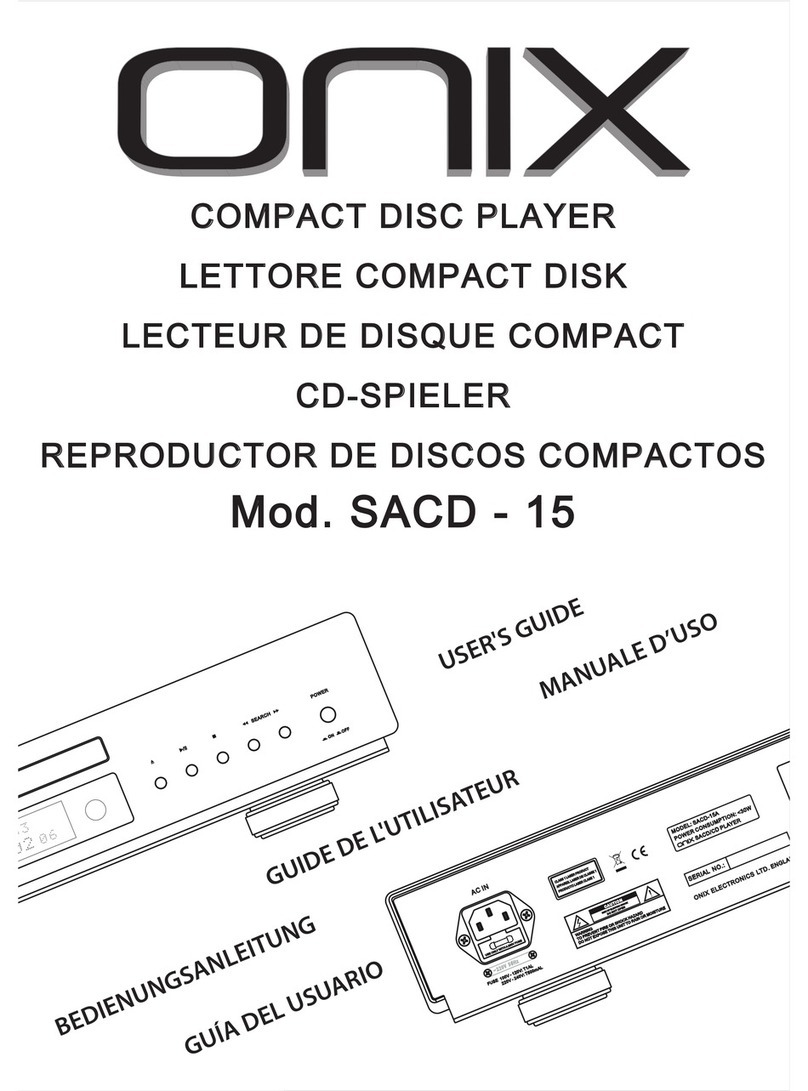 Onix SACD-15 User manual