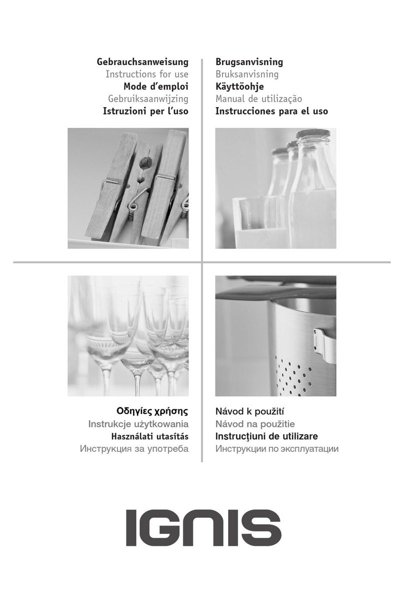 Ignis Dishwasher Istruzioni per l'uso