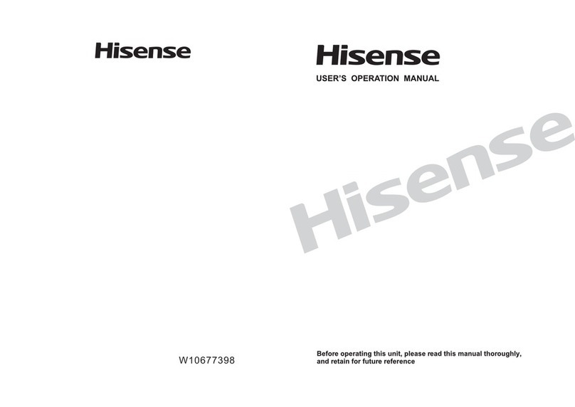 Hisense Washing Machines Mounting instructions Hisense Washing Machines Mounting instructions