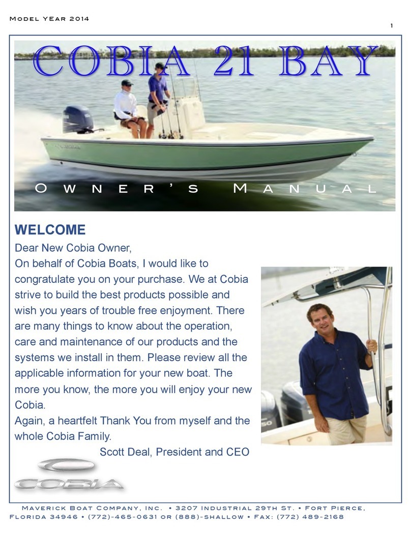 Maverick 2014 Cobia 21 Bay owner's manual