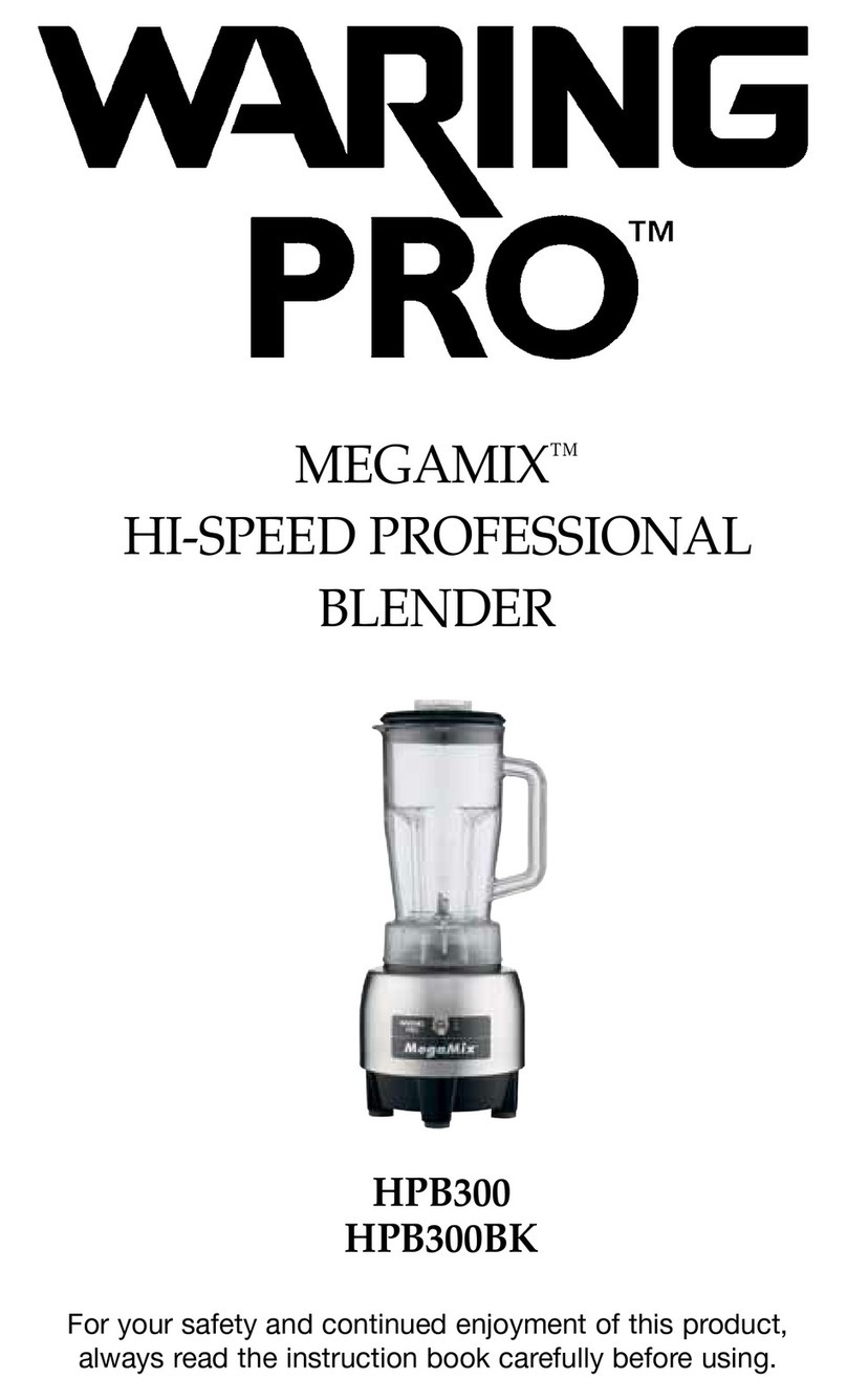 Waring PRO MEGAMIX HPB300 User manual Waring PRO MEGAMIX HPB300 User manual