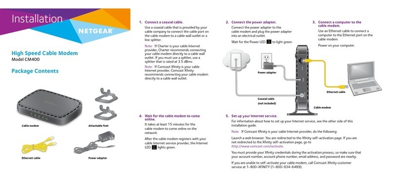 NETGEAR CM400 User manual