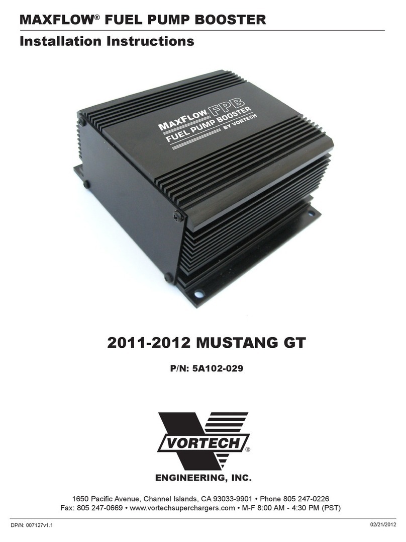 Vortex 2011-2012 MUSTANG GT installation instructions Vortex 2011-2012 MUSTANG GT installation instructions