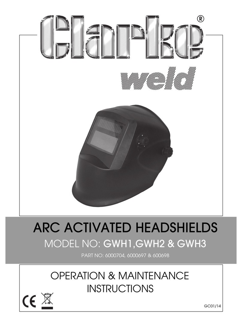 Clarke Weld GWH1 Operation & maintenance instructions