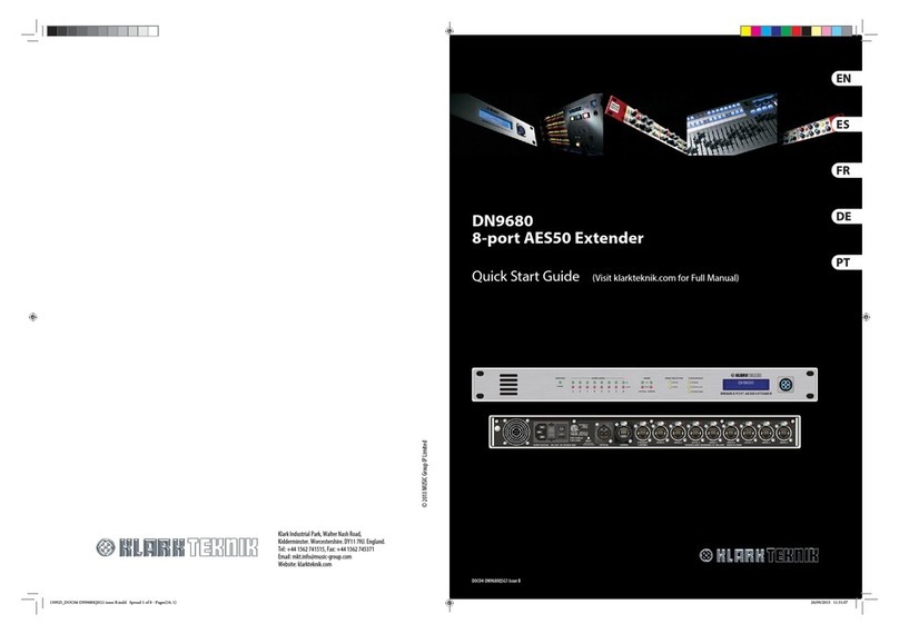 Klark Teknik DN9680 quick start guide