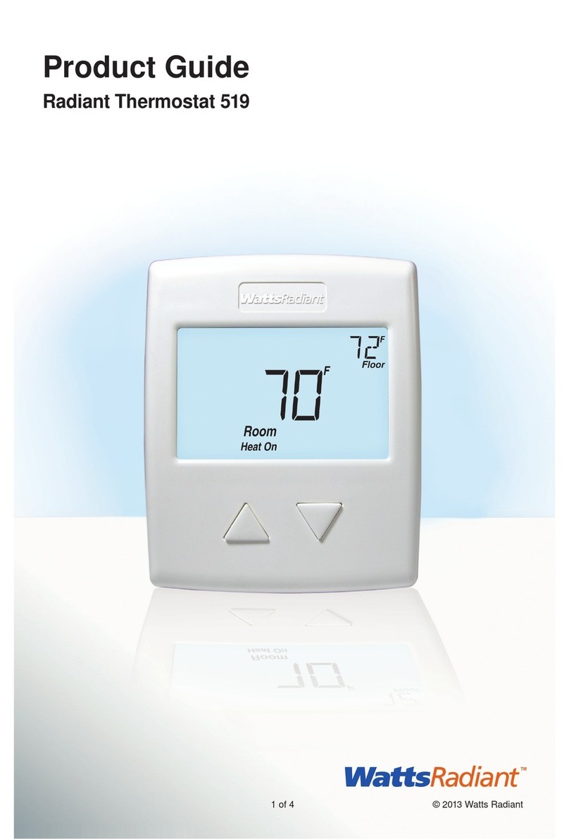 Watts Radiant 519 User manual