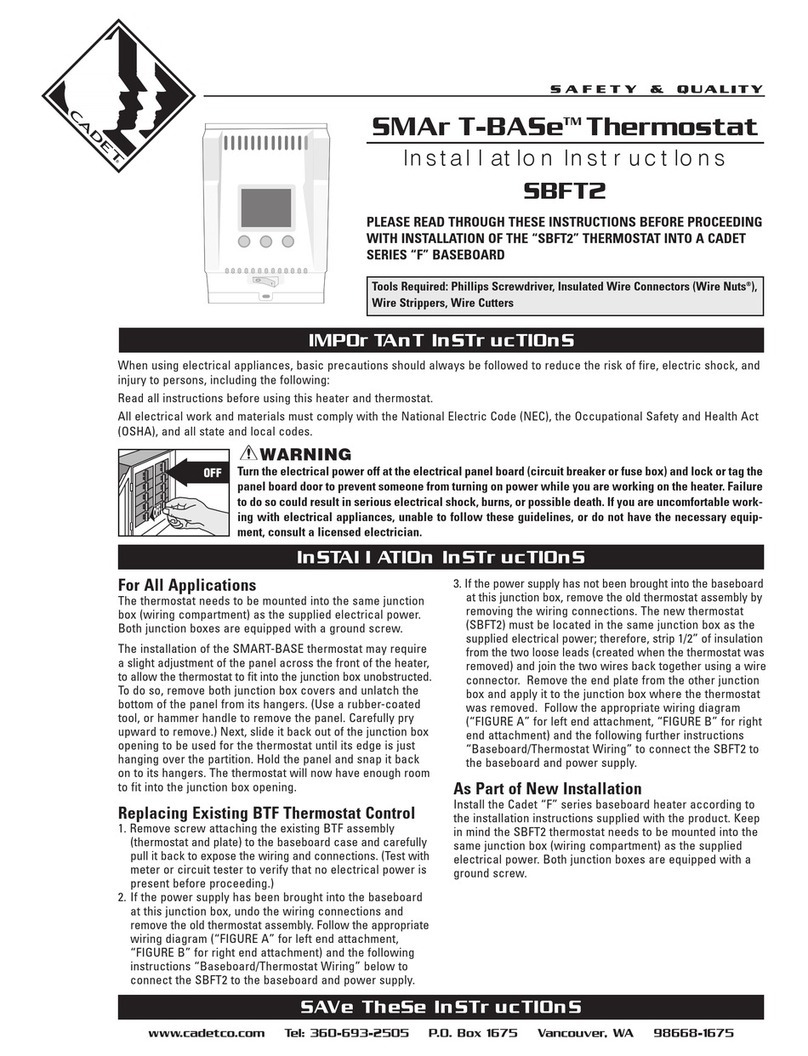 Cadet SBFT2 User manual