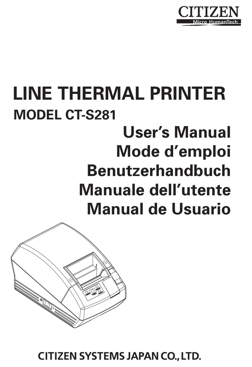 Citizen CT-S281 Series User manual