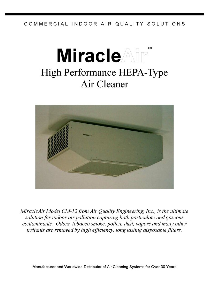 Air Quality Engineering MiracleAir CM-12 user guide