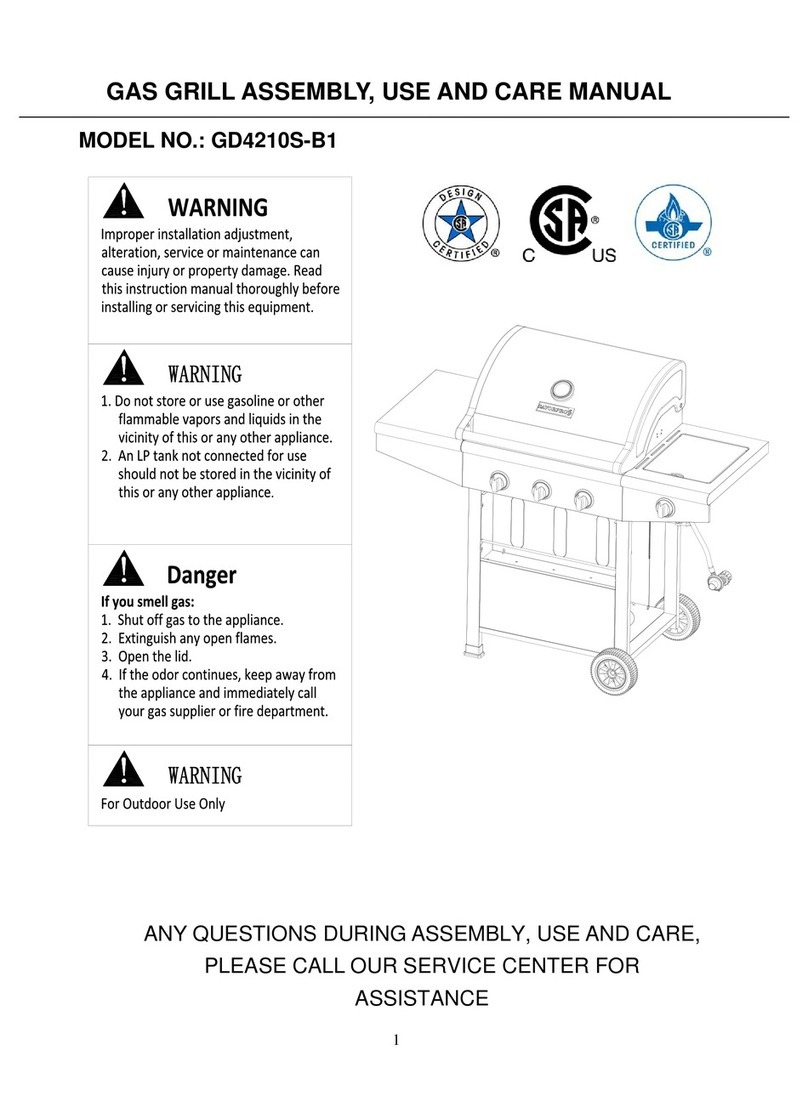 Savor Pro GD4210S-B1 Assembly, use and care manual Savor Pro GD4210S-B1 Assembly, use and care manual