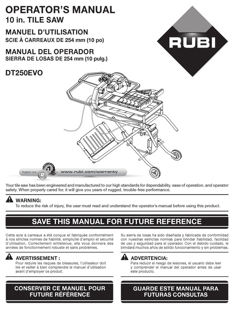 Rubi DT250EVO User manual