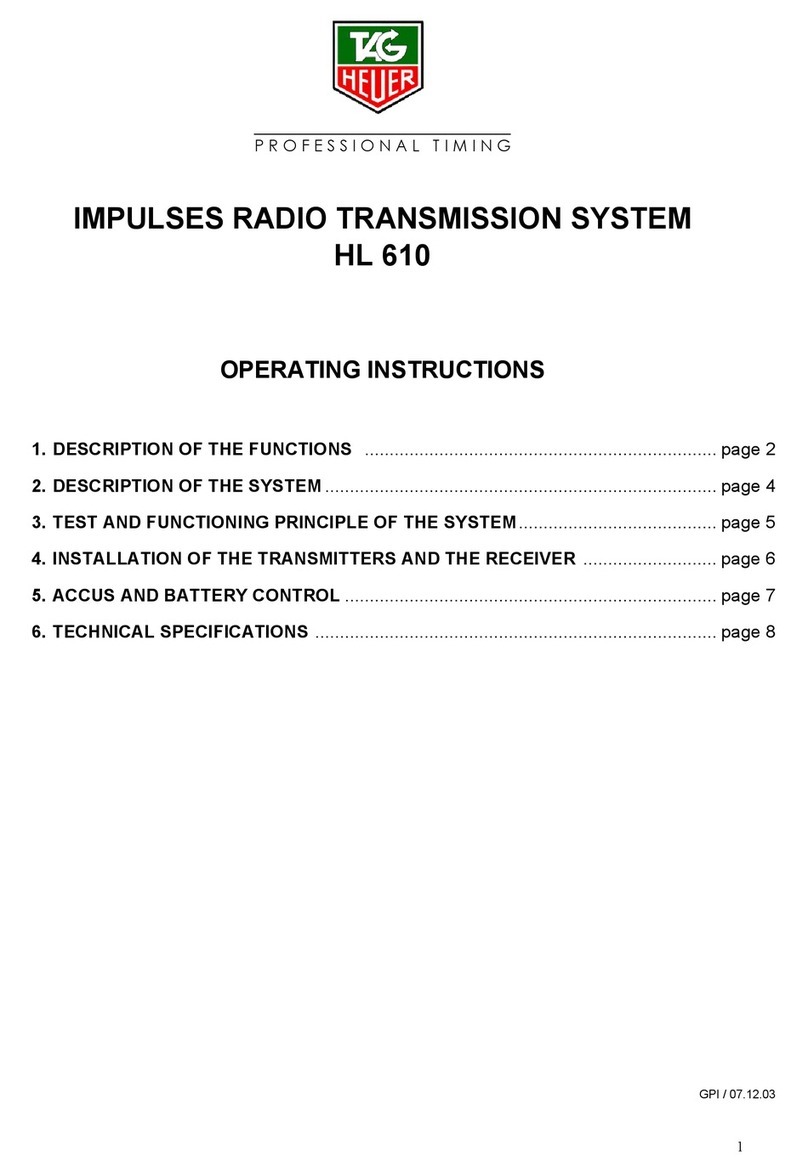 TAG Heuer HL 610 operating instructions