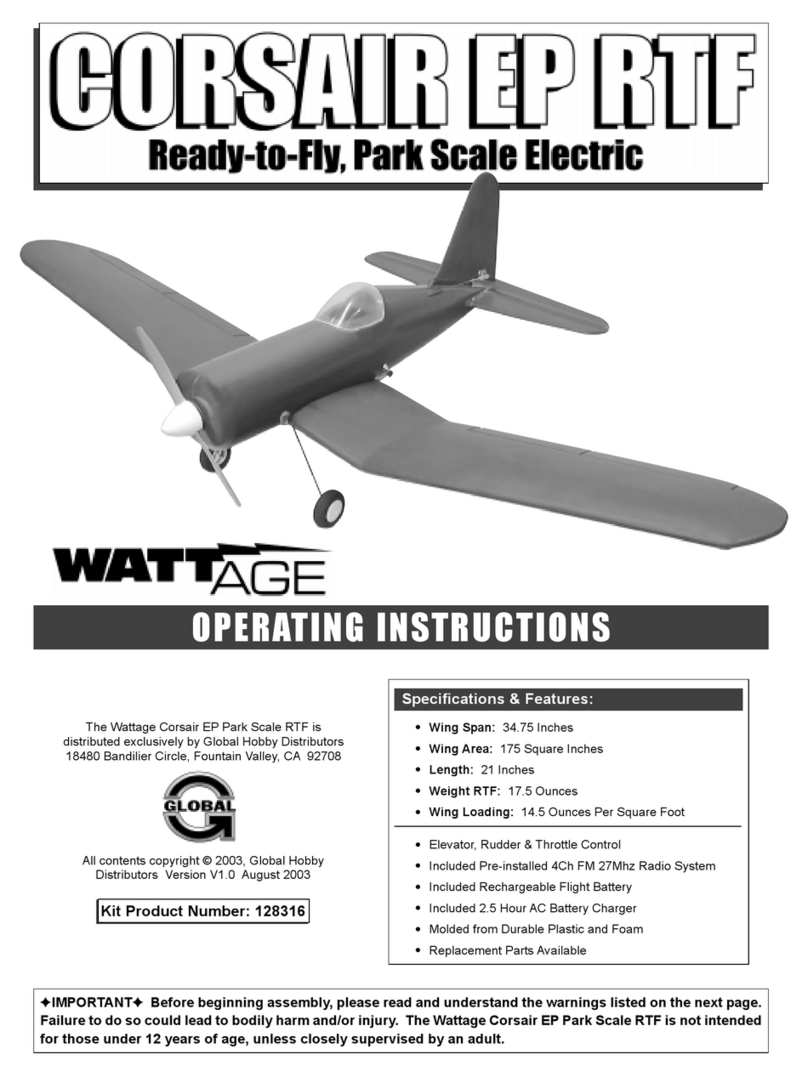 Global Services Corsair EP RTF operating instructions