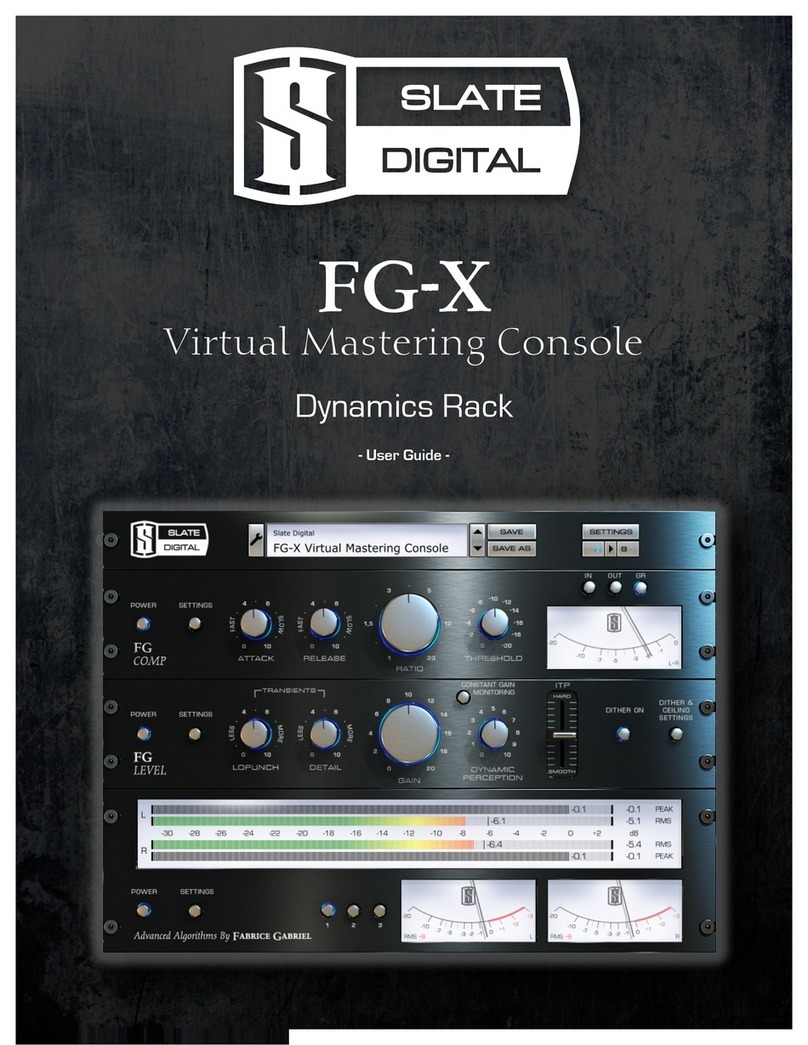 Slate Digital FG-X user guide Slate Digital FG-X user guide