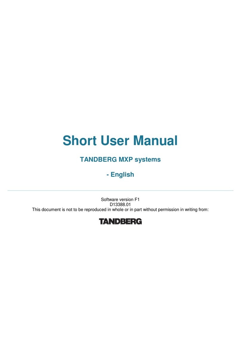 TANDBERG MXP Product information sheet