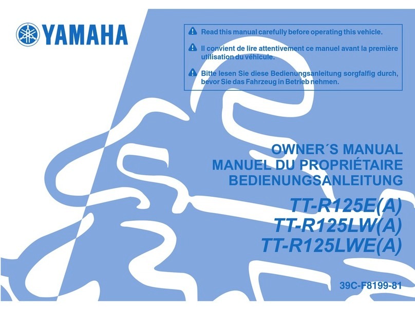 Yamaha TT-R125E User manual