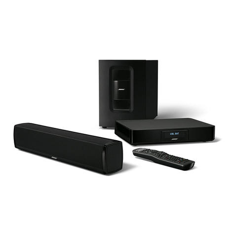 Bose CineMate 120 User manual