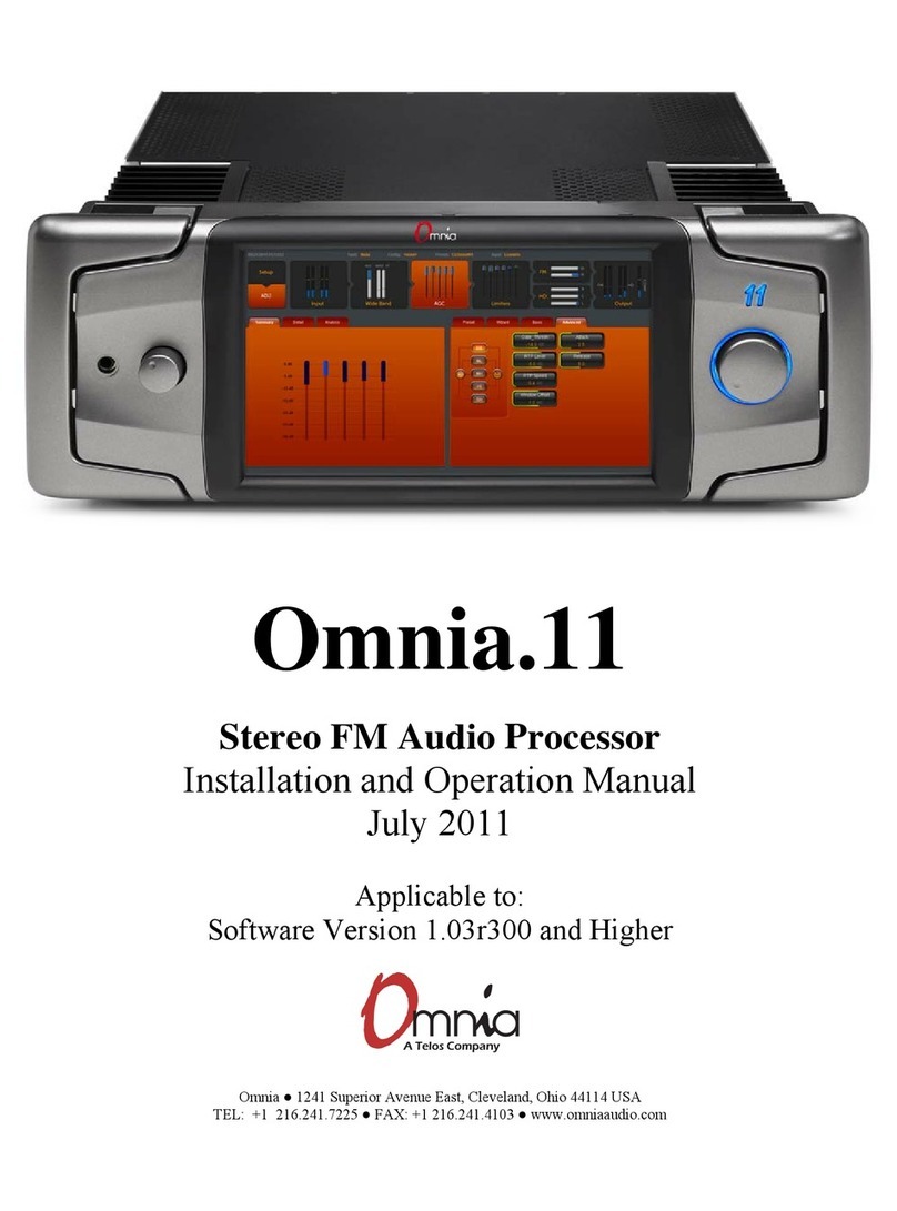 Omnia 11 User manual