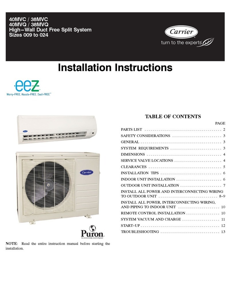 Carrier 40MVC User manual