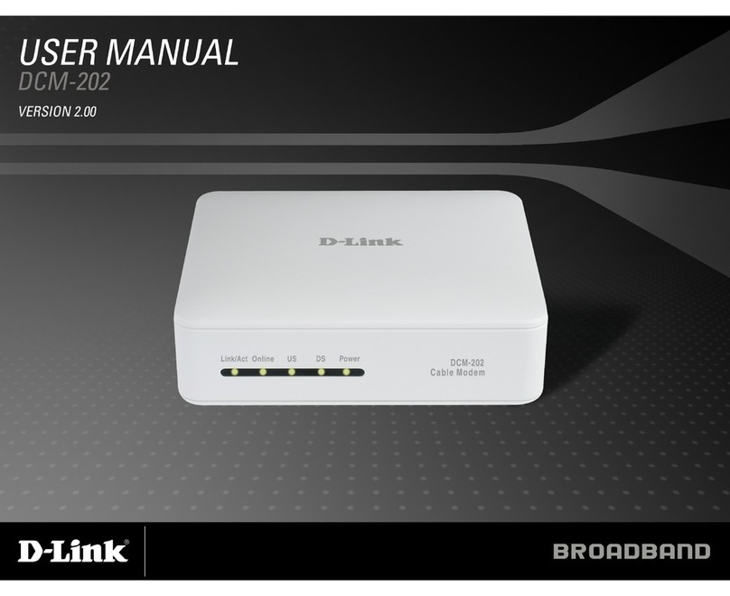 D-Link DCM202 - Express Ethernetwork DOCSIS 2.0 Cable... User manual