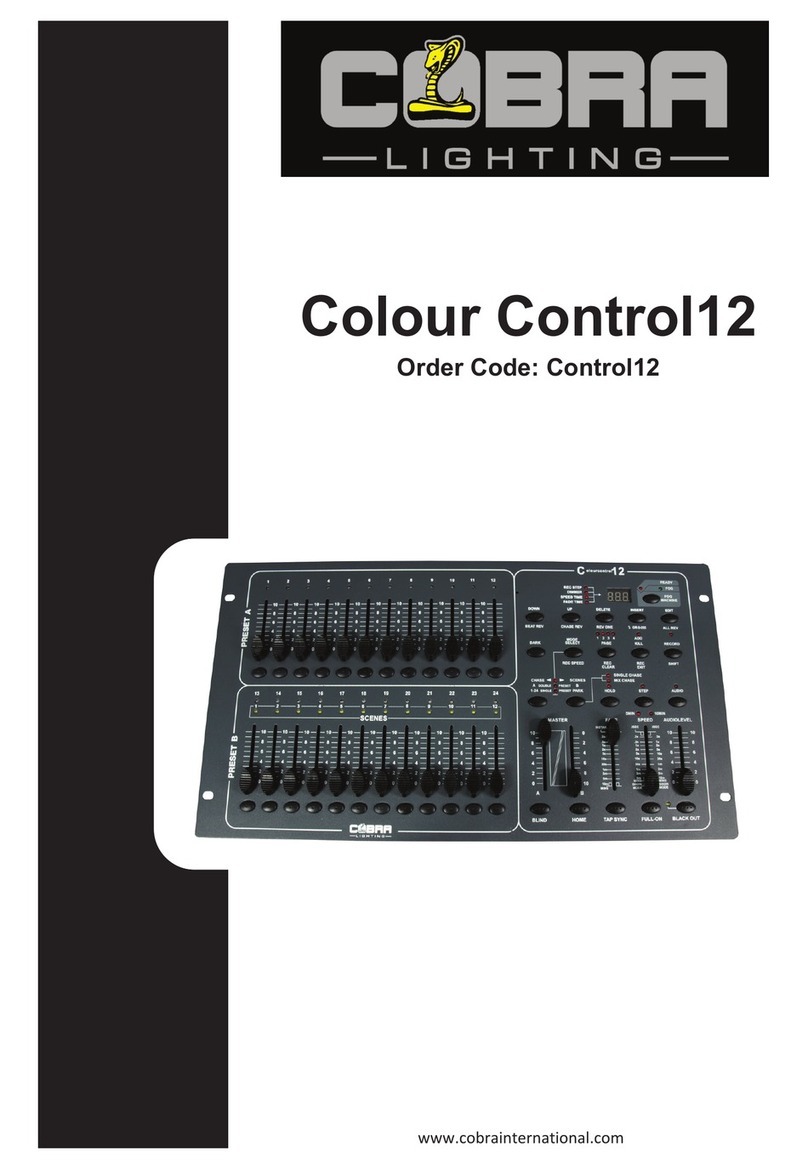 Cobra Lighting Colour Control 12 user manual