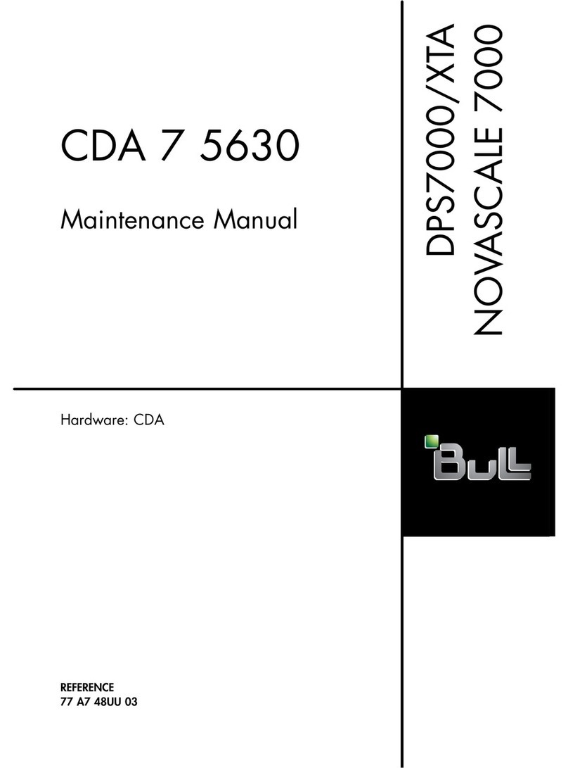 Bull DPS7000/XTA NOVASCALE 7000 CDA 7 5630 Maintenance manual Bull DPS7000/XTA NOVASCALE 7000 CDA 7 5630 Maintenance manual