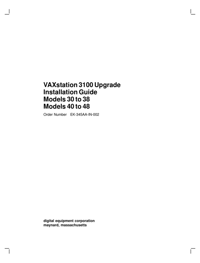 Digital Equipment VAXstation 3100 User manual