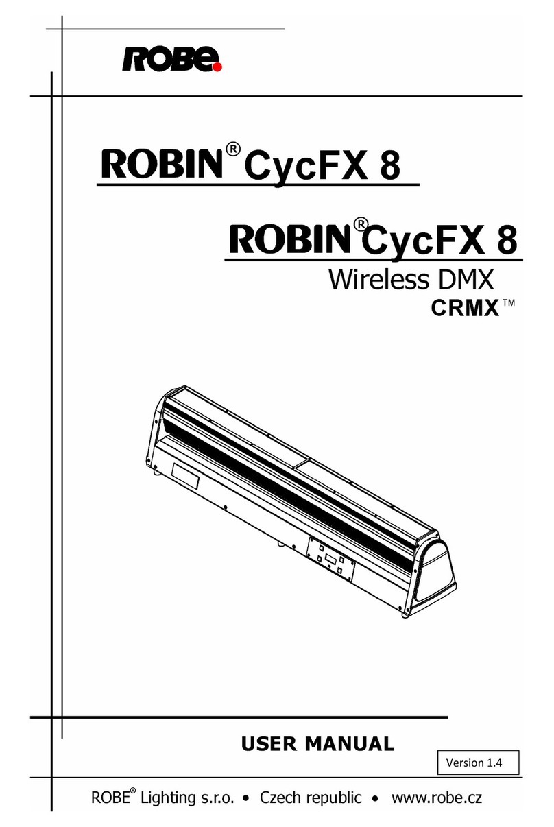 Robe Robin CycFX 8 wireless DMX CRMX user manual Robe Robin CycFX 8 wireless DMX CRMX user manual
