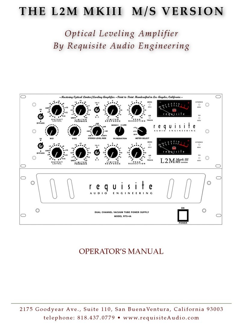 Requisite Audio Engineering L2M MKIII M/S VERSION User manual