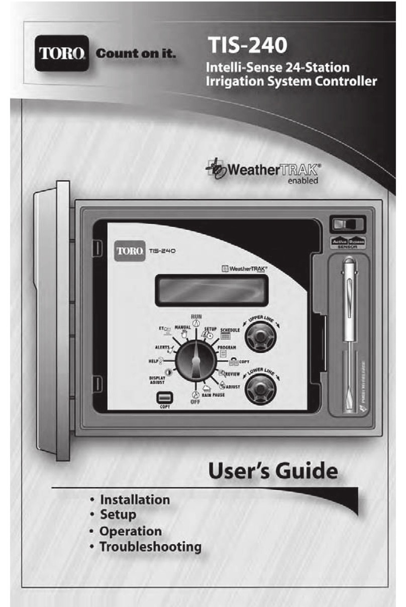 Toro TIS-240 User manual