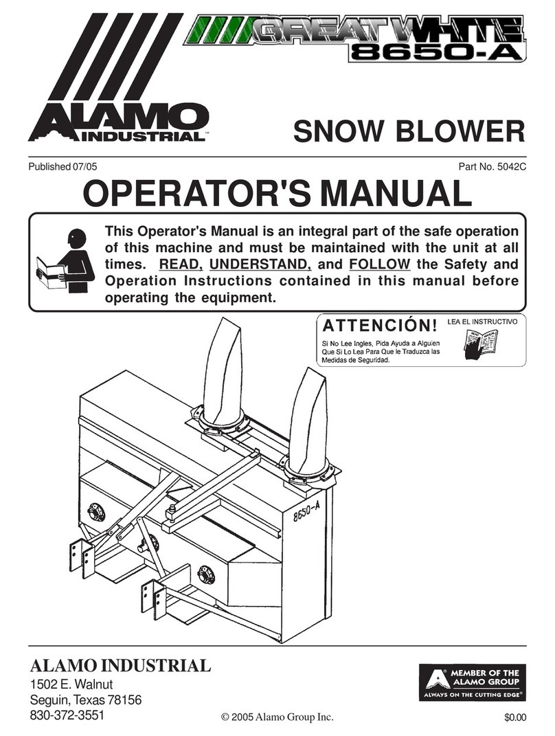 Alamo Great White 8650-A Operator's manual