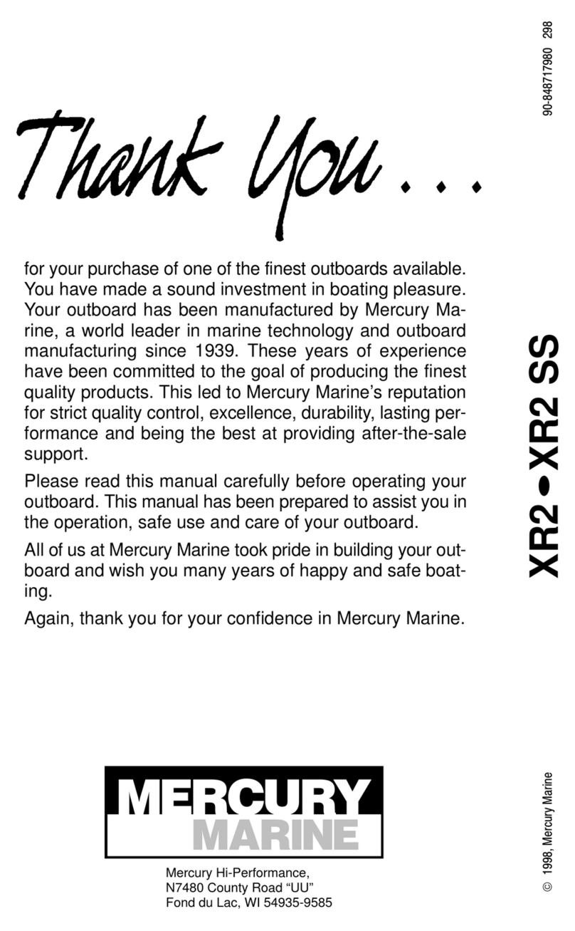 Mercury XR2 User manual
