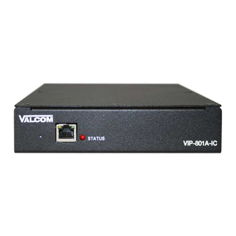 Valcom InformaCast VIP-801A-IC User manual