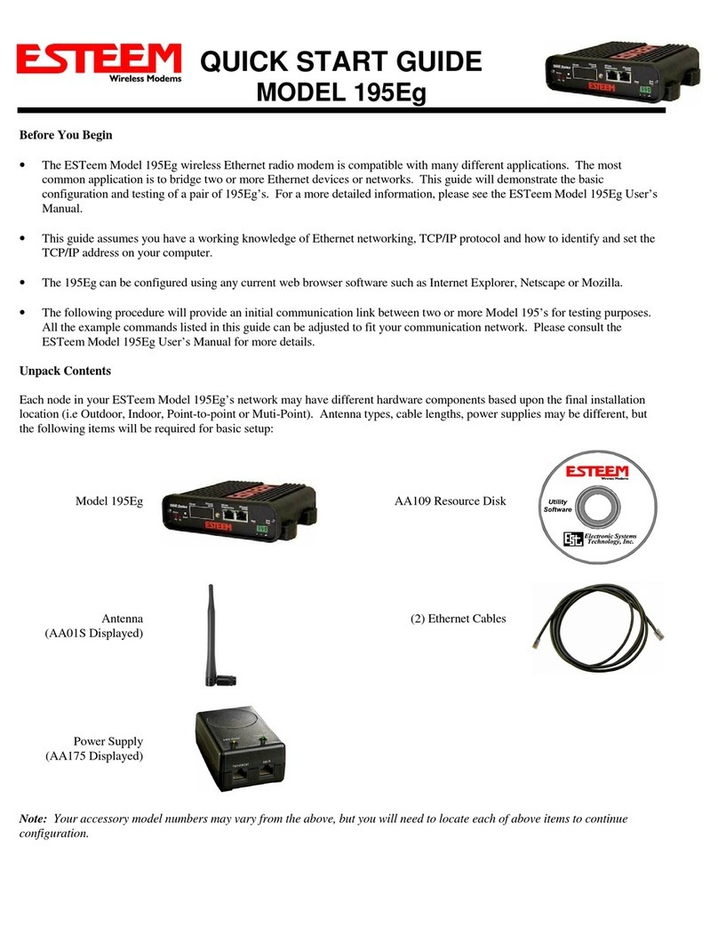 ESTeem 195Eg quick start guide