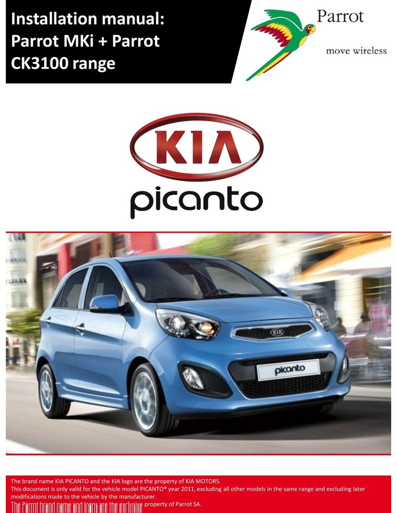 Parrot CK3100 Series installation manual Parrot CK3100 Series installation manual