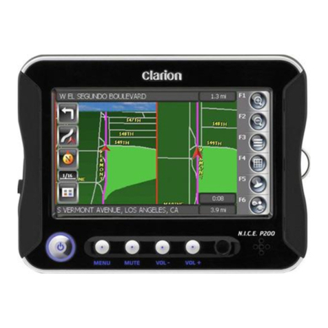 Clarion P200 User manual